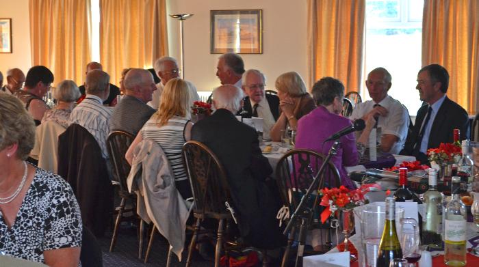 The everning meal held at the Wolds Gliding Club